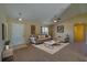 Living room with neutral color palette and comfortable seating at 1520 3Rd Ave, Deland, FL 32724