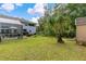 Large backyard with a shed and plenty of green space at 163 Laurelwood Ln, Ormond Beach, FL 32174