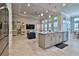 Open concept kitchen with island and stainless steel appliances at 2423 Wild Turkey Creek Ln, Port Orange, FL 32128