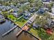 Waterfront property with private dock and lush landscaping at 243 Lexington Dr, Daytona Beach, FL 32114