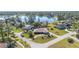 Aerial view of house near a lake at 2501 Alton Rd, Deltona, FL 32738