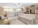Open concept kitchen with island and granite countertops at 2501 Alton Rd, Deltona, FL 32738