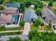 Aerial view shows house, pool, and surrounding neighborhood at 2911 Wild Pepper Ave, Deltona, FL 32725