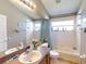 Clean bathroom with a bathtub and shower at 2911 Wild Pepper Ave, Deltona, FL 32725