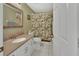 Clean bathroom with updated vanity and shower at 2994 Annez Way, Debary, FL 32713