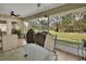 Spacious screened porch overlooking the backyard at 2994 Annez Way, Debary, FL 32713