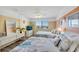 Second bedroom with two double beds and a coastal theme at 3509 S Atlantic Ave # 301, New Smyrna Beach, FL 32169