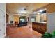 Finished basement with wet bar, fireplace, and entertainment center at 3548 Tuscany Reserve Blvd, New Smyrna Beach, FL 32168