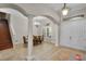 Formal dining room with a wood table and chandelier at 3548 Tuscany Reserve Blvd, New Smyrna Beach, FL 32168