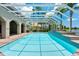 Inviting screened pool with brick pavers and plenty of space for lounging at 3548 Tuscany Reserve Blvd, New Smyrna Beach, FL 32168