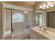 Bathroom with tub, shower, and a large vanity at 3605 Galway Ln, Ormond Beach, FL 32174