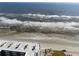 Aerial view of ocean and beach from condo at 4150 S Atlantic Ave # 127A, New Smyrna Beach, FL 32169