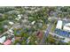 Aerial view of the property and surrounding area at 448 E Church St, Deland, FL 32724