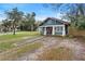 Charming bungalow with blue siding, red door, and walkway at 448 E Church St, Deland, FL 32724