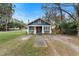 Charming bungalow with blue siding, red door, and walkway at 448 E Church St, Deland, FL 32724