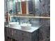 Modern bathroom with double sinks and gray vanity at 487 Dawnview Sq, Port Orange, FL 32127