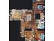 Floor plan displays the layout of kitchen, living room, bedrooms, and bathrooms with labeled dimensions at 55 Fairway Dr # 3D, Debary, FL 32713