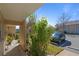 Landscaped exterior with walkway leading to condo entrance at 689 Wellington Station Blvd # 41, Ormond Beach, FL 32174