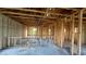 Under construction interior, showing the structural framing and open floor plan at 1019 Beulah Dr, Edgewater, FL 32132