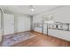 Charming bedroom with wood floors and ceiling fan at 1701 N Stone St, Deland, FL 32720
