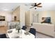 Spacious dining area with a view of the living room and kitchen at 1768 Santee Ave, Deltona, FL 32738