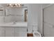 Clean bathroom features a vanity, toilet, shower and bright lighting at 2170 Wilmhurst Rd, Deland, FL 32720
