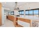 Modern kitchen with stainless steel appliances and ocean views at 2200 N Atlantic Ave # 1502, Daytona Beach, FL 32118