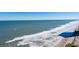 Aerial view of expansive beach and ocean waves at 2200 N Atlantic Ave # 1502, Daytona Beach, FL 32118