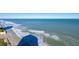 Aerial view showcasing pristine beach and ocean waves at 2200 N Atlantic Ave # 1502, Daytona Beach, FL 32118