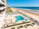 Relaxing pool area with ocean views and ample seating at 2200 N Atlantic Ave # 1502, Daytona Beach, FL 32118