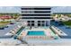 Inviting heated pool with surrounding lounge chairs at 2200 N Atlantic Ave # 1502, Daytona Beach, FL 32118