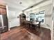 Bright dining room with hardwood floors and view of the pool at 223 Fort Florida Rd, Debary, FL 32713