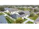 Aerial view showing home with pool and fenced backyard at 2508 Balmoral Dr, Kissimmee, FL 34744