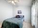 Bright bedroom with ceiling fan and tile floor at 2508 Balmoral Dr, Kissimmee, FL 34744