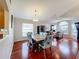 Open dining area with hardwood floors at 2508 Balmoral Dr, Kissimmee, FL 34744