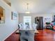 Dining room with hardwood floors and large window at 2508 Balmoral Dr, Kissimmee, FL 34744