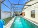 Relaxing screened pool in backyard oasis at 2508 Balmoral Dr, Kissimmee, FL 34744