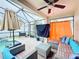 Relaxing screened lanai with patio furniture and pool access at 2508 Balmoral Dr, Kissimmee, FL 34744