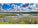 Scenic view of a tranquil lake with lush vegetation at 2530 E New York Ave, Deland, FL 32724