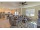 Spacious living room with comfortable seating and large TV at 3033 Meleto Blvd, New Smyrna Beach, FL 32168