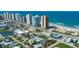 Aerial view of coastal community near beach and ocean at 3047 S Atlantic Ave # 1906, Daytona Beach, FL 32118