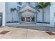 Ocean's Two building entrance with landscaping and fountain at 3047 S Atlantic Ave # 1906, Daytona Beach, FL 32118