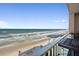 Balcony overlooking the beach and ocean at 3737 S Atlantic Ave # 502, Daytona Beach, FL 32118