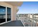 Balcony with sliding doors and ocean view at 3737 S Atlantic Ave # 502, Daytona Beach, FL 32118