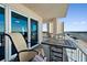 Relaxing balcony with ocean views and outdoor seating at 3737 S Atlantic Ave # 502, Daytona Beach, FL 32118