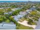 Aerial view of the property and neighborhood at 469 S Halifax Dr, Ormond Beach, FL 32176