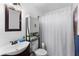 Clean bathroom with shower/tub combo and vanity at 501 W Lisbon Pkwy, Deland, FL 32720