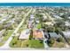 Aerial view of the property showcasing the house and its surroundings with beach nearby at 681 N Halifax Dr, Ormond Beach, FL 32176
