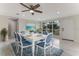 Formal dining room featuring stylish decor and abundant natural light at 681 N Halifax Dr, Ormond Beach, FL 32176