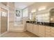 Elegant bathroom with double vanity and soaking tub at 123 Ponce Terrace Cir, Ponce Inlet, FL 32127